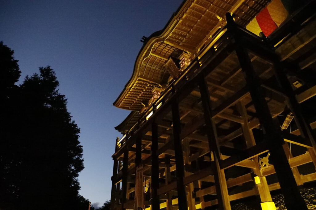 京都市左京区、山伏の里の夜祭・狸谷山不動院